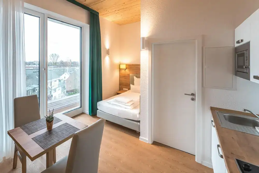 Apartments mit Balkon in Düsseldorf – Detailansicht